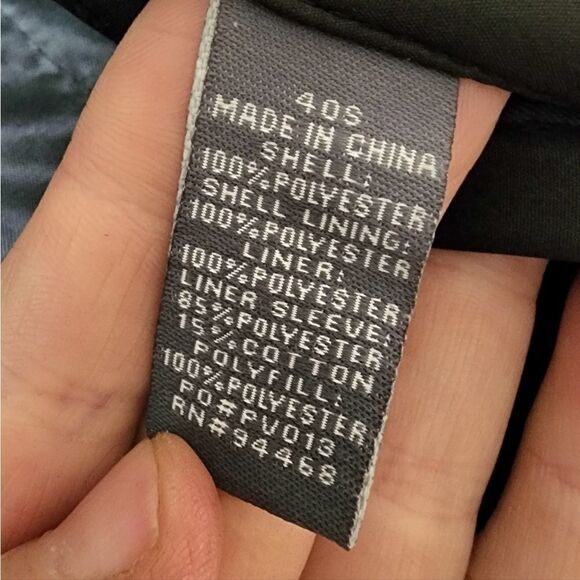 Perry Ellis trench coat with removable lining men's size 40S black - Picture 4 of 8